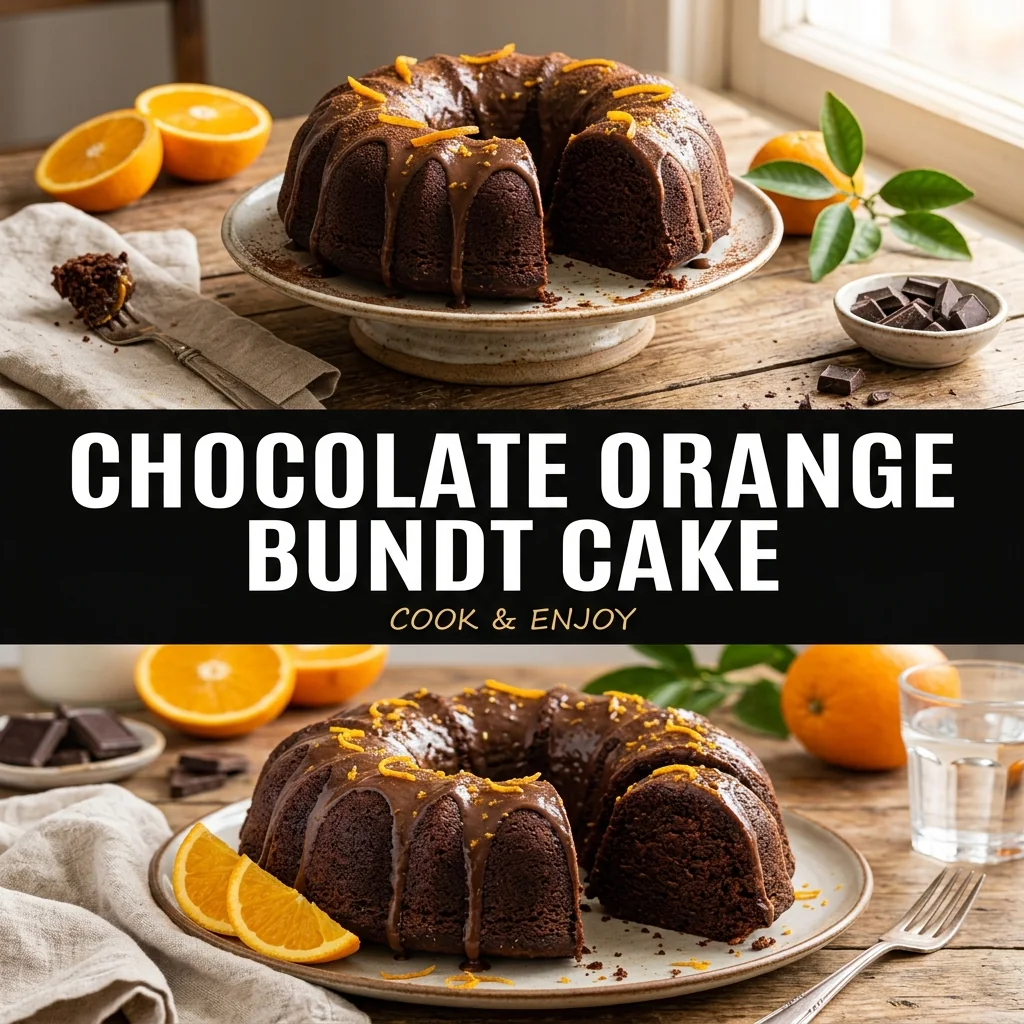 Chocolate Orange Bundt Cake recipe poster