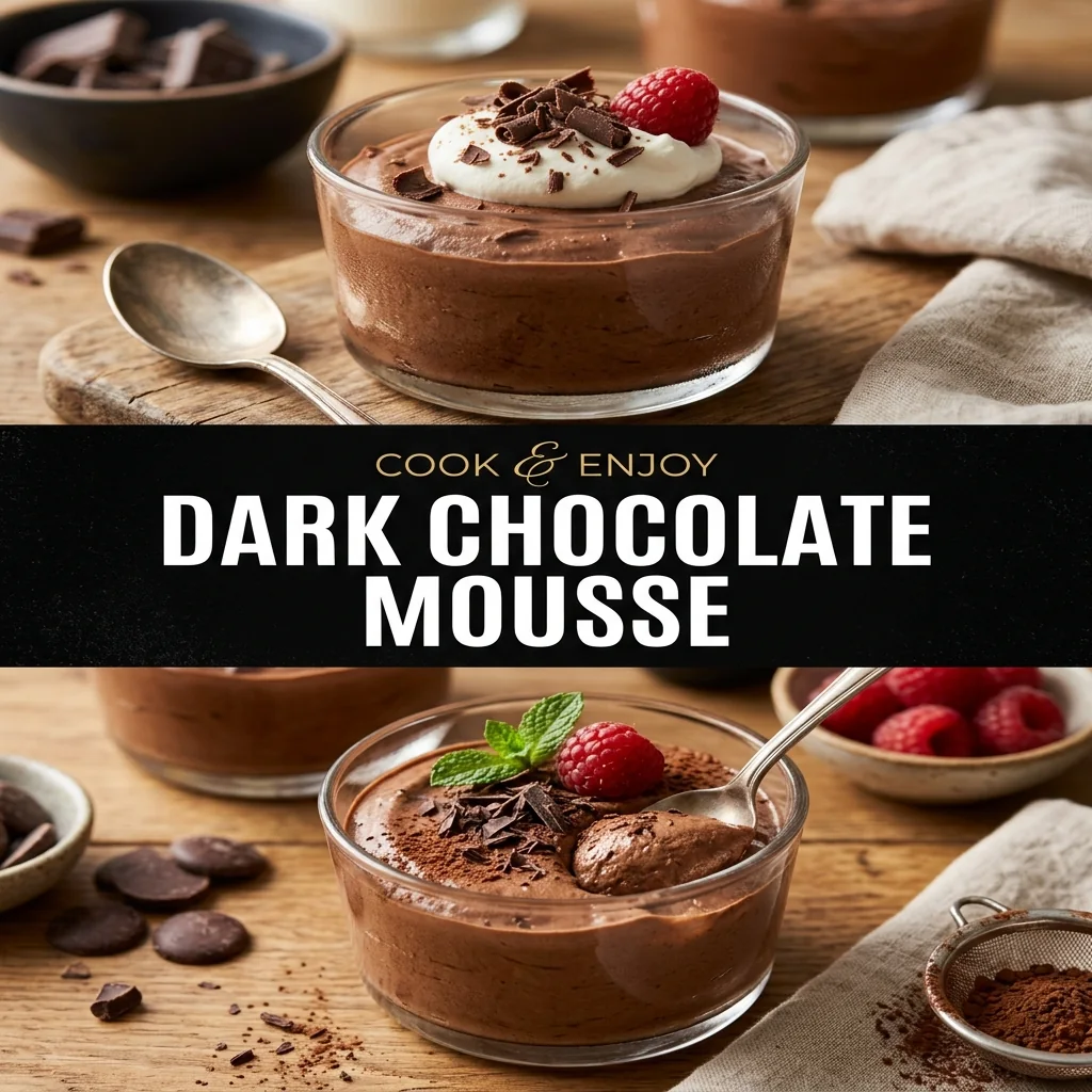 Dark Chocolate Mousse recipe poster