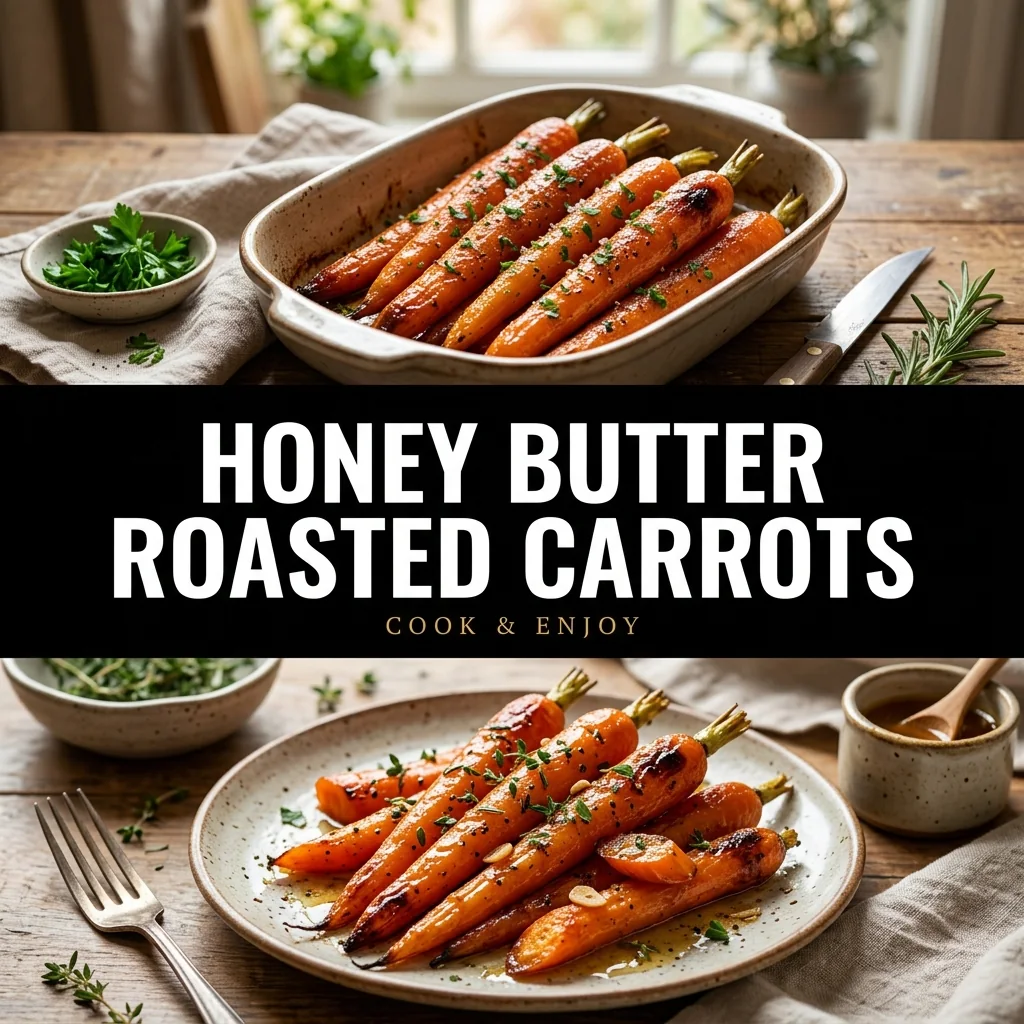 Honey Butter Roasted Carrots recipe poster